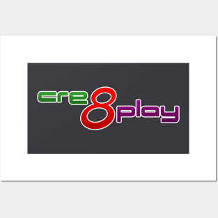 Cre8Play Logo Tee Posters and Art
